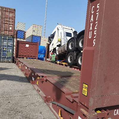 RORO/OOG Cargo da parte di un agente cinese di trasporto per camion spazzatura e miscelatore e trattore di calcestruzzo
